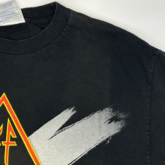 Vintage Def Leppard 2002 X Tour T Shirt Ten Concert Rock Band Black Tee M Medium - Picture 4 of 9